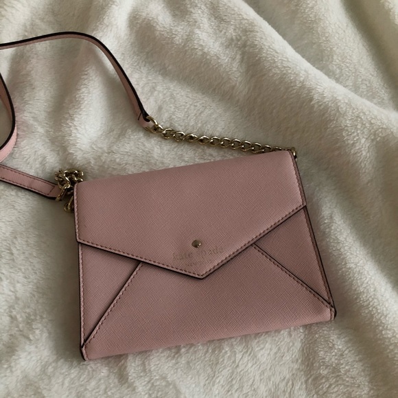 Kate Spade pink wallet on chain - Picture 2 of 5
